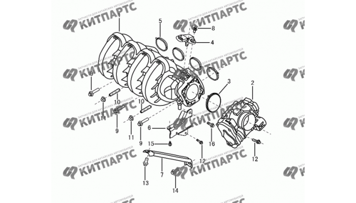 Впускной коллектор Dong Feng H30 Cross