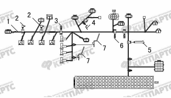 Жгут проводов двигателя Great Wall Hover H5