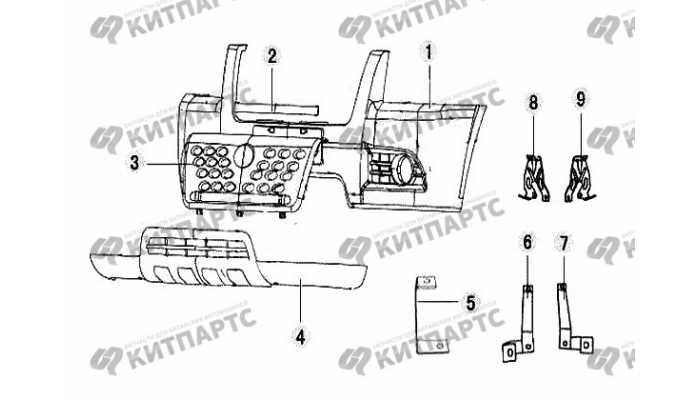 Бампер передний (модель 2009 г.) Great Wall Sailor