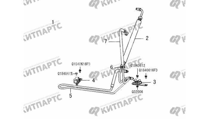 Шланг ГУР Great Wall Wingle 5