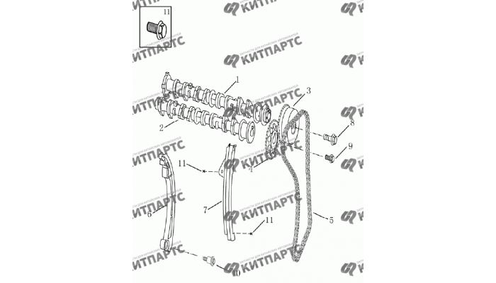 ГРМ (1,8 l) Geely Emgrand (EC7)